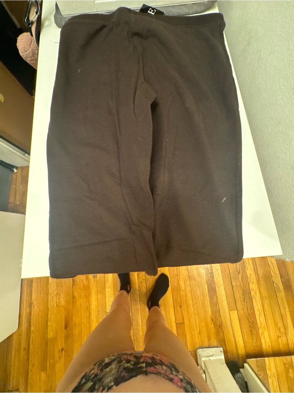 HUE Dark Brown Stretch Cotton Blend Leggings - Picture 3 of 5